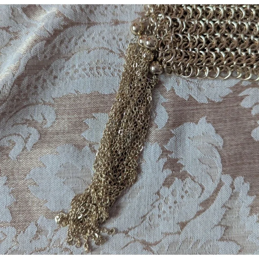 WHBM White House Black Market Silver Wide Stretch Chain Bracelet NWT MSRP $50